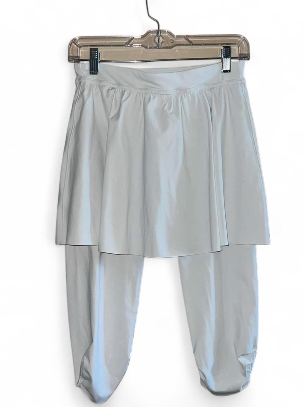 Spandex White Skirted Leggings